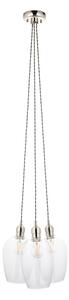 Endon 120644 - Lampadario a sospensione con cavo 3xE27/10W/230V, cromo lucido