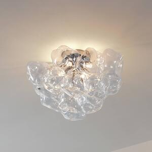 Plafoniera soffitto Diborah Lucande, dimmerabile, Chiaro / Trasparente, Soggiorno / Sala da pranzo, Vetro, Design, Plafoniera