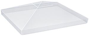 Outsunny Copertura per Gazebo 3x3 m in PVC Impermeabile e Trasparente con Corde di Sicurezza, 300x300x80 cm