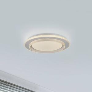 JUST LIGHT. GmbH Plafoniera a LED Lago, dimmerabile, Bianco / Opale, Soggiorno / Sala da pranzo, Metallo, Moderno, Plafoniera LED