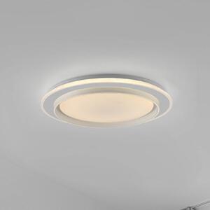 JUST LIGHT. GmbH Plafoniera a LED Lago, dimmerabile, Bianco / Opale, Soggiorno / Sala da pranzo, Metallo, Moderno, Plafoniera LED