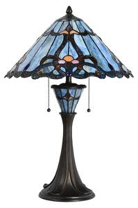 Lampada da tavolo Tiffany Clayre & Eef Ø 40x61 cm Vetro blu