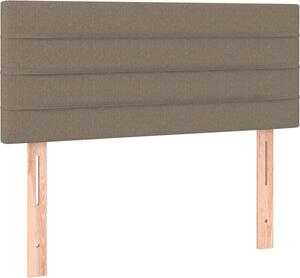Testiera Tortora 100x5x78/88 cm in Tessuto