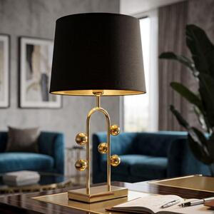 Mauro Ferretti lampada da tavolo bolla E27 Ø 32,5x61 cm nero oro