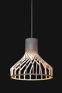 Lampadario BIO bianco in legno naturale 1xE27x40W, dimensioni: 150x38x38 cm, IP20, Nowodvorski Lighting
