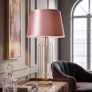 Mauro Ferretti lampada da tavolo Krista E27 Ø 33x64 cm oro rosa
