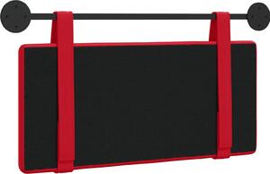 Testiera sospesa Rosso Pelle finta