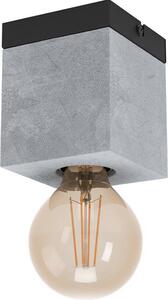 Plafoniera a 1 luce HxLxL 11x9x9 cm Prestwick 3 nero/grigio