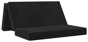 Divano Letto Pieghevole 120 x 67 x 45 cm Nero
