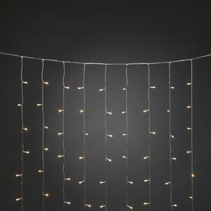 Konstsmide luci di Natale LED pioggia di ghiaccio tenda luminosa bianco caldo