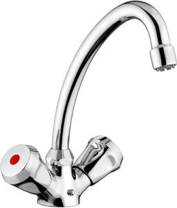 CORNAT Lina lavello a 2 maniglie a bassa pressione con bocca girevole, cromo, SAH1131