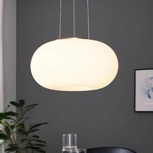 EGLO Lampada a sospensione Optica, dimmerabile, Bianco / Opale, Soggiorno / Sala da pranzo, Vetro, Moderno, Lampada a sospensione
