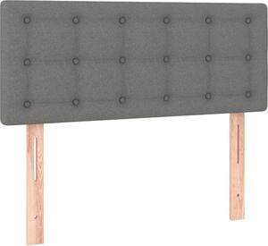 Testiera Grigio Scuro 100x5x78/88 cm in Tessuto