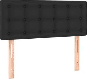 Testiera Nera 100x5x78/88 cm in Pelle finta