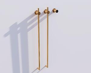 Scaldasalviette elettrico - Oro - Timer 1-8 ore, 30 W, 987 x 36 x 8 cm