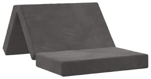 Divano Letto Pieghevole 80 x 67 x 45 cm Grigio Scuro