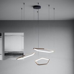Eglo 390505 - Lampadario LED dimmerabile sospeso a cavo ESTRELLA LED/50W/230V ottone + telecomando