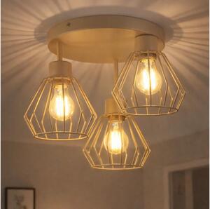 Plafoniera a soffitto AUDREY 3xE27/60W/230V beige
