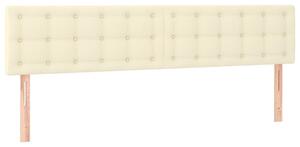 Testiera Crema 180x5x78/88 cm in Pelle finta