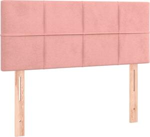 Testiera Rosa 80x5x78/88 cm in Velluto