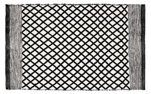 Tappetino per il bagno bianco e nero in plastica riciclata 50x80 cm Tara – Wenko