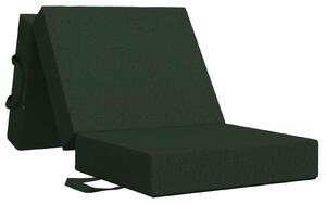 Divano Letto Pieghevole 75 x 63 x 45 cm Verde Scuro
