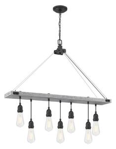 Westinghouse 6116440 - Lampadario a catena ASHWOOD 7xE27/60W/230V
