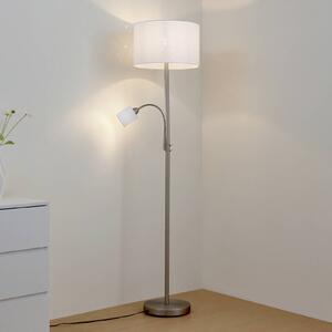 Lampada da terra Jaileen Lindby, Bianco / Opale, Soggiorno / Sala da pranzo, Metallo, Moderno, Lampada da terra