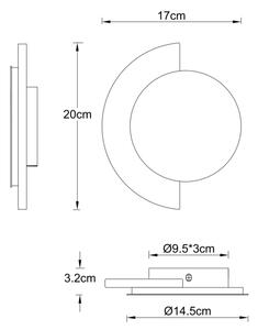 Globo 78393-8 - Lampada da parete LED ROJAS LED/8W/230V 3000K
