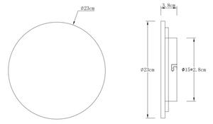 Globo 78390-12 - Applique LED JILLIAN LED/12W/230V 3000K
