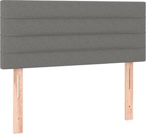 Testiera Grigio Scuro 80x5x78/88 cm in Tessuto