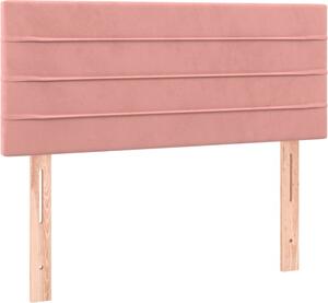 Testiera Rosa 90x5x78/88 cm in Tessuto