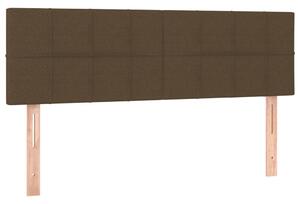Testiera Marrone Scuro 144x5x78/88 cm in Tessuto