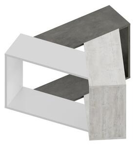 Tavolo design da salotto cemento bianco Trio