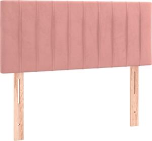 Testiera Rosa 90x5x78/88 cm in Tessuto