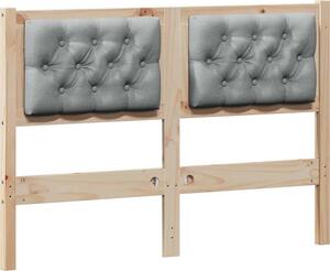 Testiera Marrone e grigio chiaro 120 cm Legno di pino massello