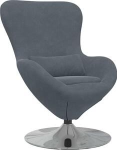 Poltrona uovo Grigio scuro Velluto