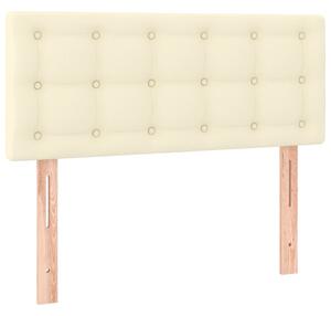 Testiera Crema 100x5x78/88 cm in Pelle finta