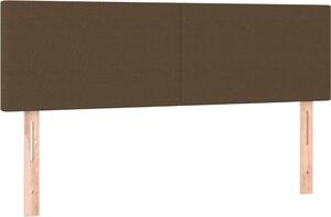 Testiera Marrone Scuro 144x5x78/88 cm in Tessuto