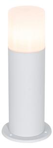 Lampada da esterno in piedi bianca con paralume opalino 30 cm IP44 - Odense