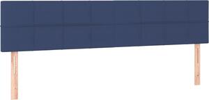 Testiera Blu 160x5x78/88 cm in Tessuto