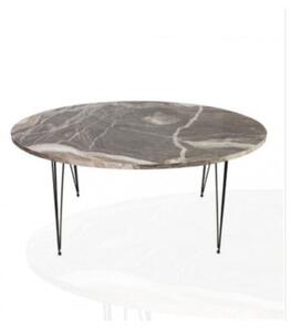 Tavolino ovale da salotto marmo grigio Terek p473