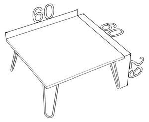 Tavolino da salotto rettangolare rovere Ilia 60x60 MT1904021