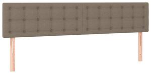 Testiera Tortora 180x5x78/88 cm in Tessuto
