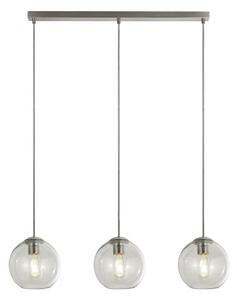 Balls 3lt bar pendant - metallo cromato e vetro trasparente