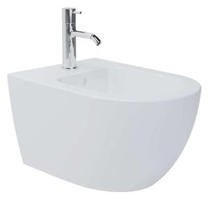 Kielle Oudee - Bidet sospeso, con troppopieno e foro per miscelatore, bianco 30302000