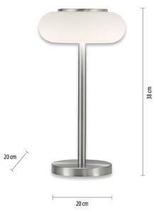 Q-Smart-Home Paul Neuhaus Q-ETIENNE LED da tavolo, acciaio