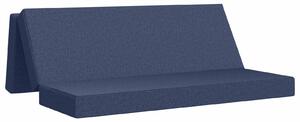 Divano Letto Pieghevole 180 x 67 x 45 cm Blu