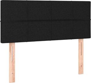 Testiera Nera 100x5x78/88 cm in Tessuto
