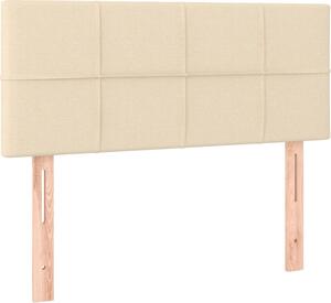 Testiera Crema 100x5x78/88 cm in Tessuto